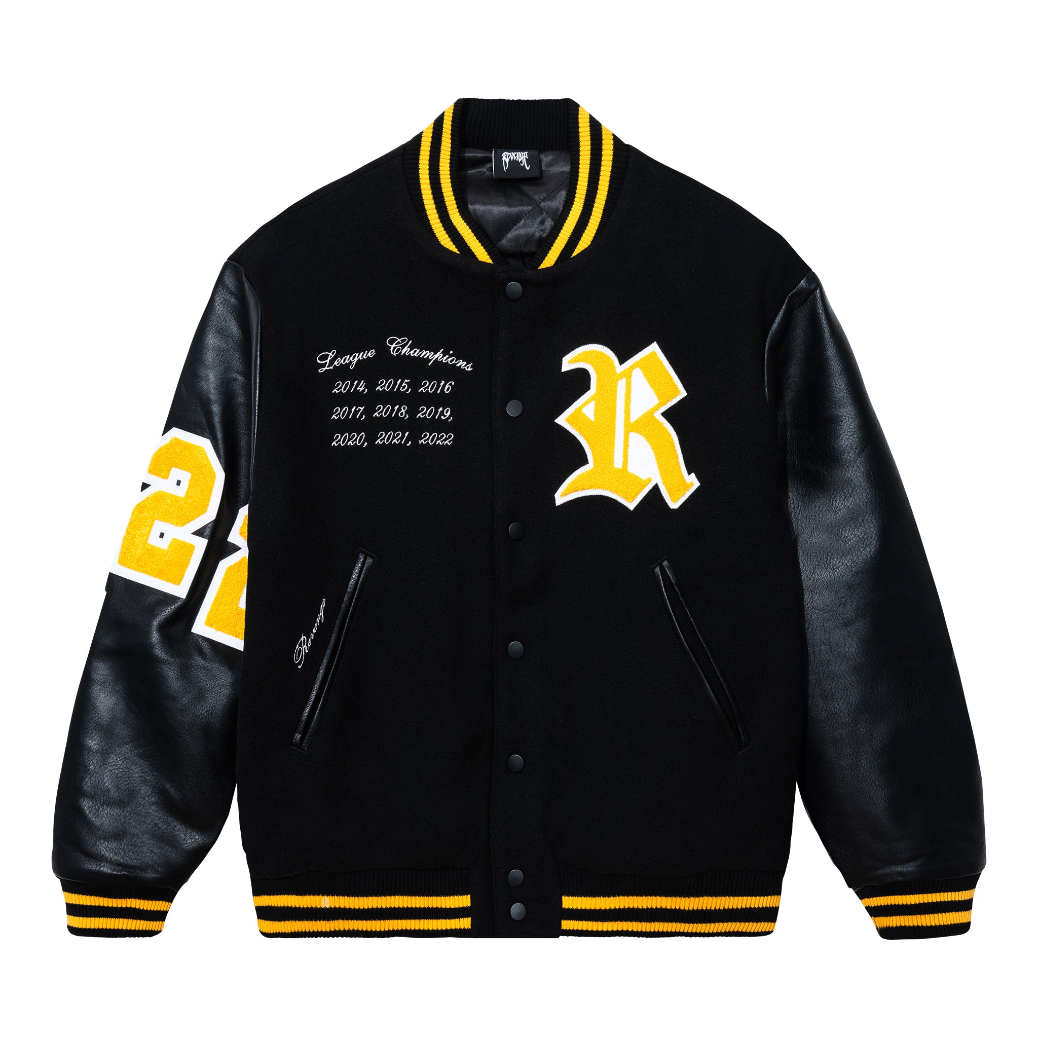 Palace Fallen Angels Varsity Jacket Black Men's - SS23 - US