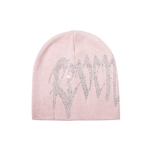 Load image into Gallery viewer, ARCH LOGO RHINESTONE BEANIE PINK/CRYSTAL
