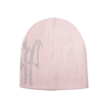 Load image into Gallery viewer, ARCH LOGO RHINESTONE BEANIE PINK/CRYSTAL
