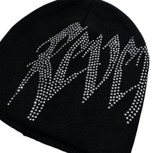 Load image into Gallery viewer, ARCH LOGO RHINESTONE BEANIE BLACK/CRYSTAL
