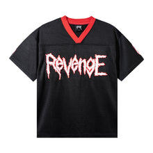 Load image into Gallery viewer, MOSH FOOTBALL JERSEY BLACK/RED
