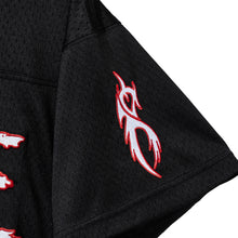 Load image into Gallery viewer, MOSH FOOTBALL JERSEY BLACK/RED

