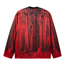 Load image into Gallery viewer, FOREST FOG JERSEY LONG SLEEVE BLACK/RED
