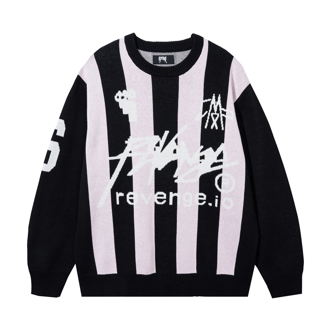 SPONSORED KNIT BLACK/PINK – Revenge Official