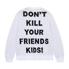Load image into Gallery viewer, X DON'T KILL YOUR FRIENDS KIDS KNIT WHITE
