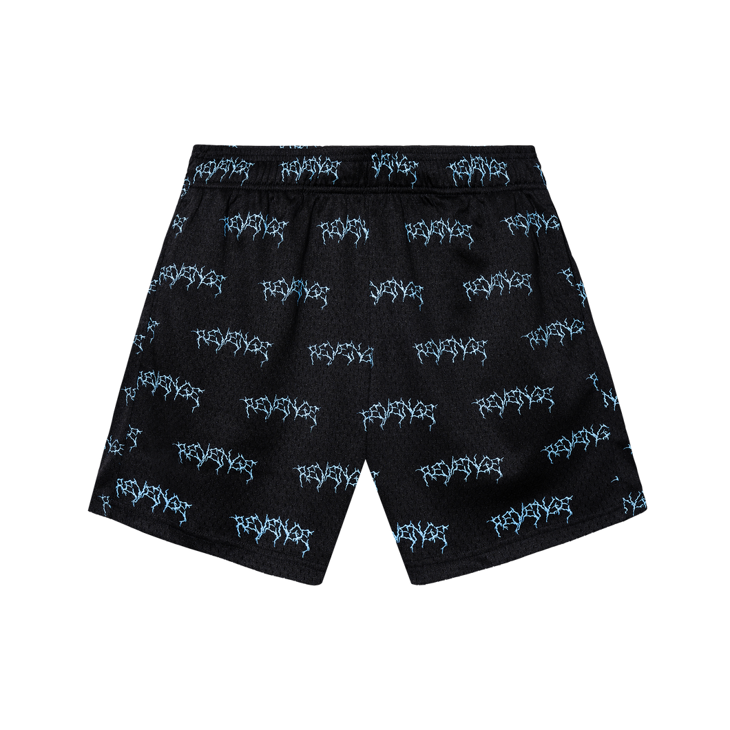 X MASSACRE SHORTS BLACK/BLUE