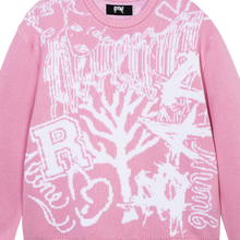 Load image into Gallery viewer, X COLLAGE KNIT PINK/WHITE
