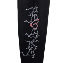 Load image into Gallery viewer, X BROKEN HEART SWEATPANTS BLACK/RED
