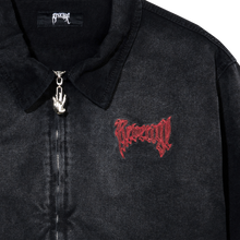 Load image into Gallery viewer, X KILL WORK JACKET WASHED BLACK/RED
