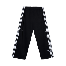 Load image into Gallery viewer, X BROKEN HEART TRACK PANTS BLACK/WHITE
