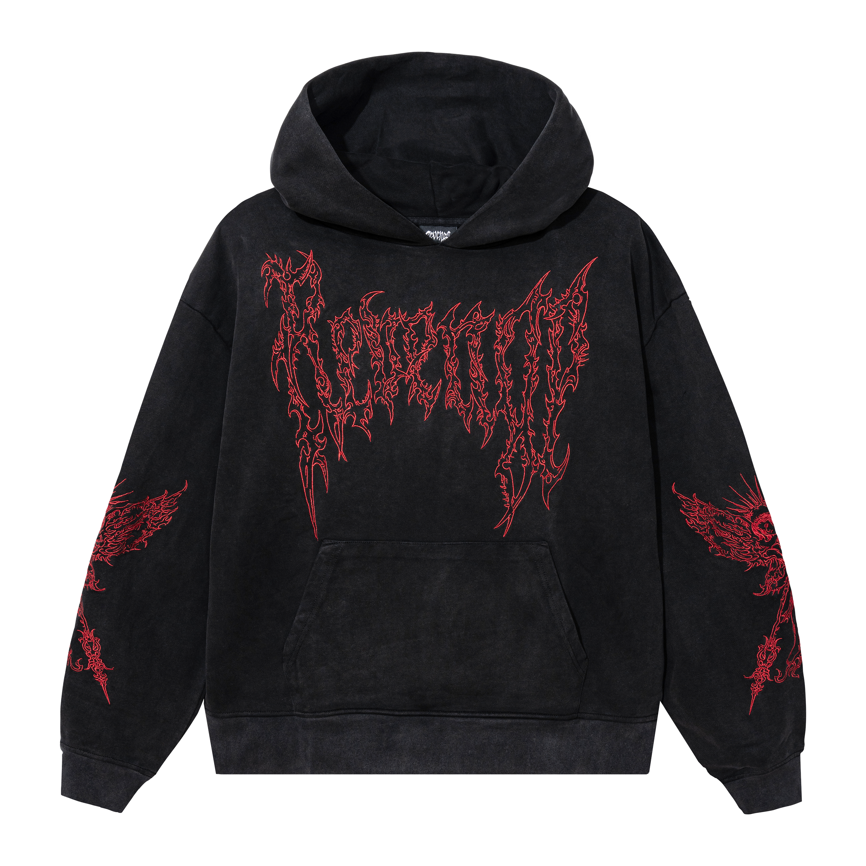 Revenge discount embroidered hoodie