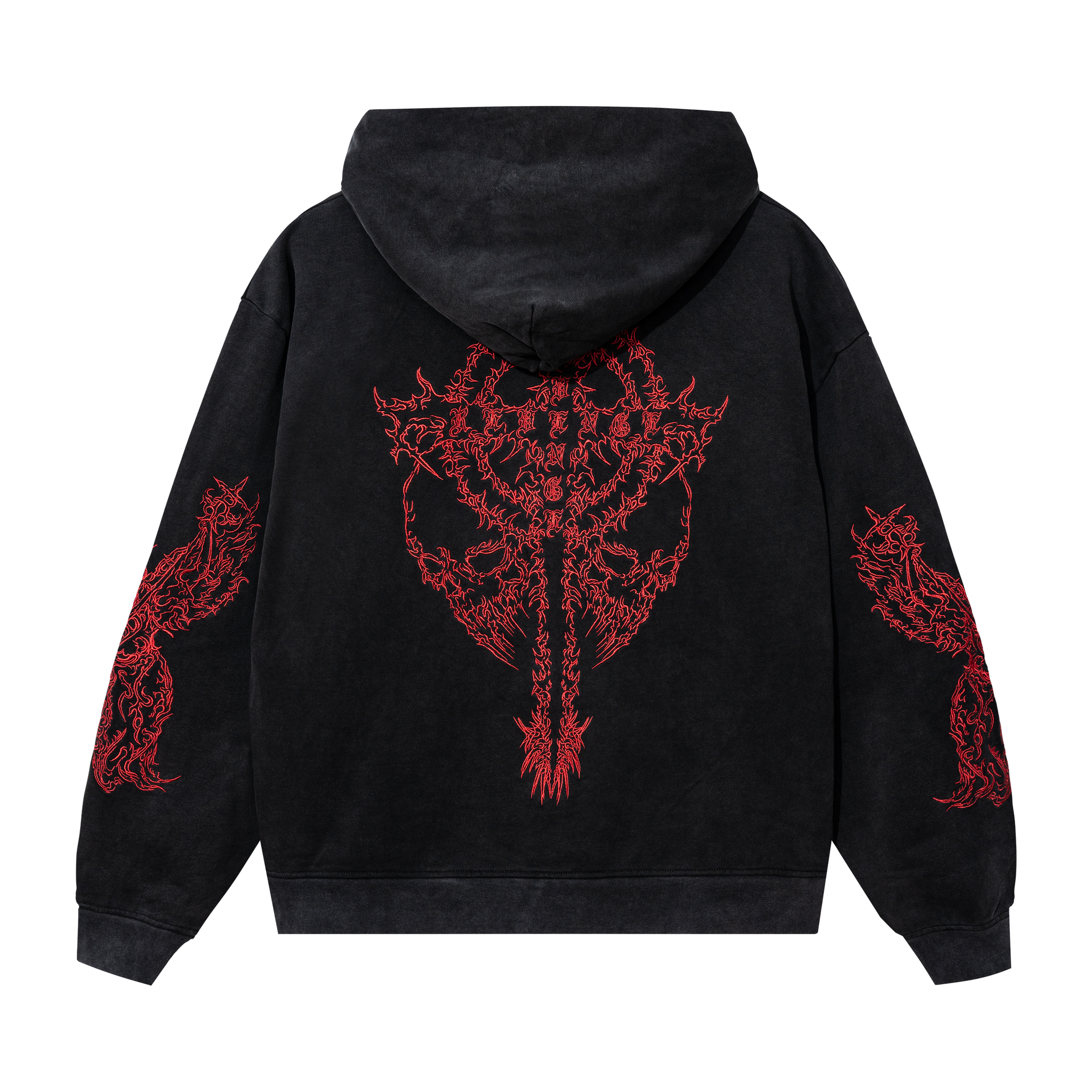 Revenge black and red hoodie on sale