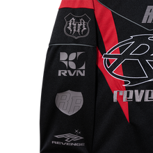 Load image into Gallery viewer, REVENGE RACER PATCH JERSEY BLACK/RED
