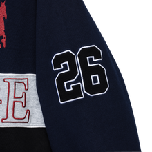Load image into Gallery viewer, POLO REAPER EMBROIDERED QUARTER ZIP NAVY/RED
