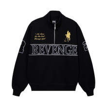 Load image into Gallery viewer, POLO REAPER EMBROIDERED QUARTER ZIP BLACK
