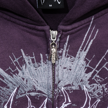 Load image into Gallery viewer, CRUCIBLE EMBROIDERED ZIP WASHED PURPLE
