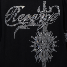 Load image into Gallery viewer, ROSE SWORD BEJEWELED ZIP BLACK/CRYSTAL
