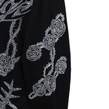 Load image into Gallery viewer, ROSE SWORD BEJEWELED ZIP BLACK/CRYSTAL
