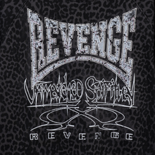 Load image into Gallery viewer, LEOPARD PATTERN RAGLAN CREWNECK BLACK
