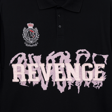 Load image into Gallery viewer, COLLEGE DOUBLE LAYERED POLO LONG SLEEVE BLACK/PINK
