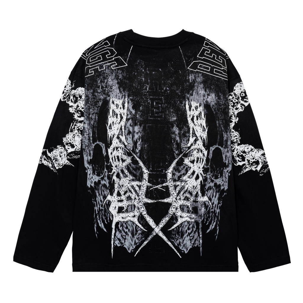 SPLINTER LONG SLEEVE WASHED BLACK