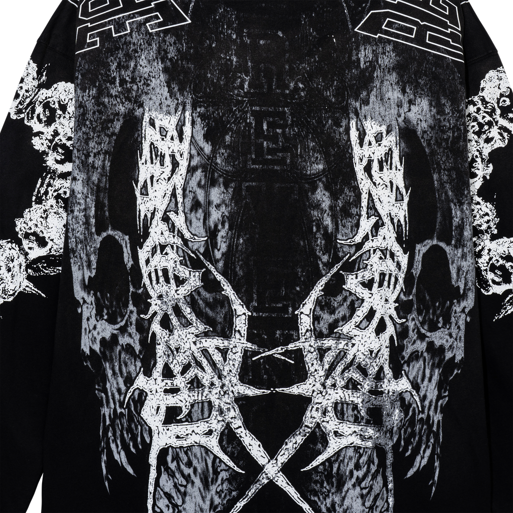 SPLINTER LONG SLEEVE WASHED BLACK
