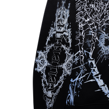 Load image into Gallery viewer, CRUCIBLE EMBROIDERED ZIP WASHED BLACK
