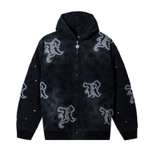 Load image into Gallery viewer, DISTRESSED R CARPENTER WORK JACKET WASHED BLACK

