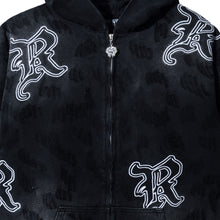 Load image into Gallery viewer, DISTRESSED R CARPENTER WORK JACKET WASHED BLACK
