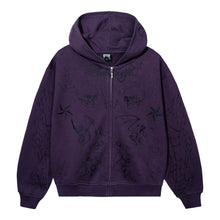 Load image into Gallery viewer, TATTOO ZIP WASHED PURPLE/BLACK
