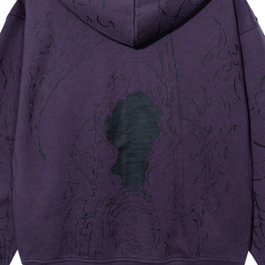 TATTOO ZIP WASHED PURPLE/BLACK