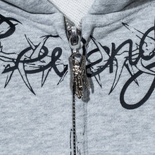 Load image into Gallery viewer, TATTOO ZIP HEATHER GREY/BLACK
