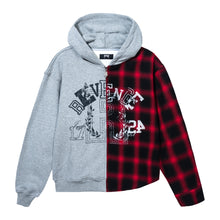 Load image into Gallery viewer, INFERNO FLANNEL ZIP HEATHER GREY/RED

