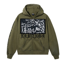 Load image into Gallery viewer, NIGHTSHADOW STUDDED ZIP OLIVE/BLACK
