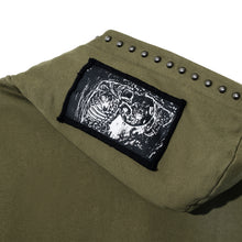 Load image into Gallery viewer, NIGHTSHADOW STUDDED ZIP OLIVE/BLACK
