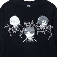 Load image into Gallery viewer, TRIO DOUBLE LAYER LONG SLEEVE BLACK
