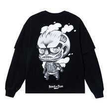 Load image into Gallery viewer, TRIO DOUBLE LAYER LONG SLEEVE BLACK
