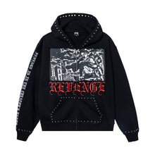 Load image into Gallery viewer, NIGHTSHADOW STUDDED ZIP BLACK/RED
