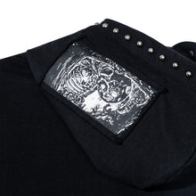Load image into Gallery viewer, NIGHTSHADOW STUDDED ZIP BLACK/RED
