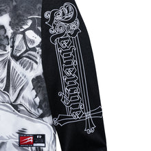 Load image into Gallery viewer, TITAN EMBROIDERED HOCKEY JERSEY BLACK/GREY
