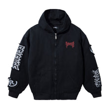 Load image into Gallery viewer, SO BELOW EMBROIDERED PATCHES JACKET BLACK
