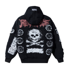 Load image into Gallery viewer, SO BELOW EMBROIDERED PATCHES JACKET BLACK
