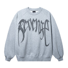 Load image into Gallery viewer, ARCH LOGO BEJEWELED CREWNECK HEATHER GREY/BLACK
