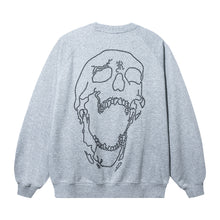 Load image into Gallery viewer, ARCH LOGO BEJEWELED CREWNECK HEATHER GREY/BLACK
