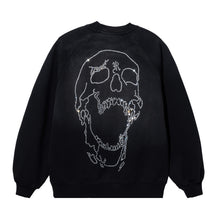 Load image into Gallery viewer, ARCH LOGO BEJEWELED CREWNECK BLACK/CRYSTAL

