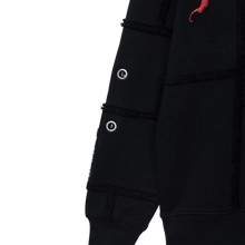 Load image into Gallery viewer, PATCHWORK CREWNECK BLACK/RED
