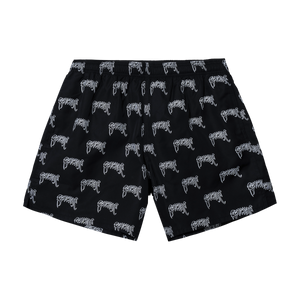 ALLOVER ARCH LOGO WATER SHORTS BLACK