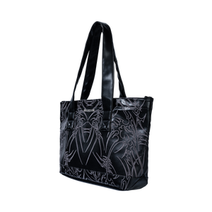ADORNED EMBROIDERED LEATHER TOTE