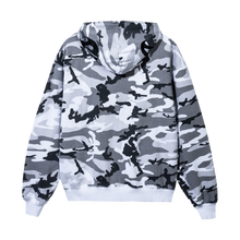 Load image into Gallery viewer, EMBROIDERED ARCH LOGO FULL ZIP SNOW CAMO/BLACK
