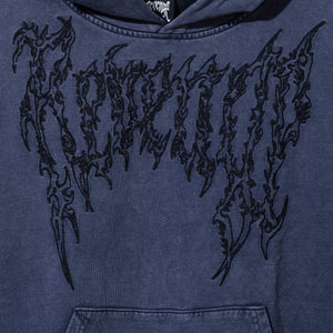 RENAISSANCE EMBROIDERED HOODIE WASHED NAVY